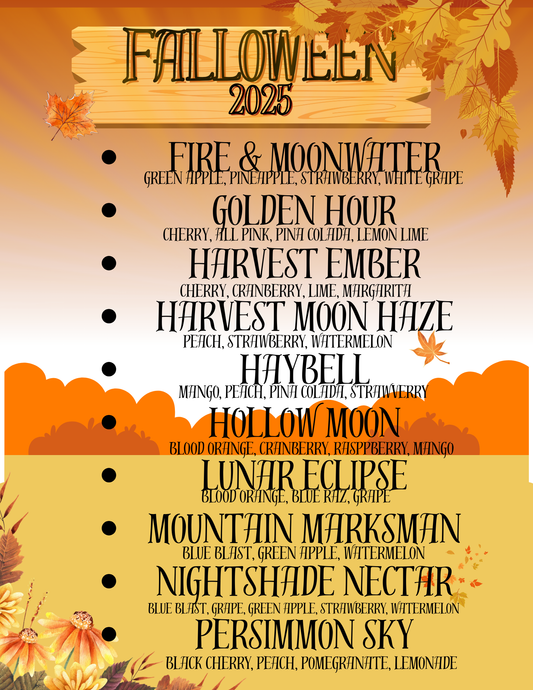 FALL-O-WEEN Menu Single Serve Packs Loaded Water Bomb