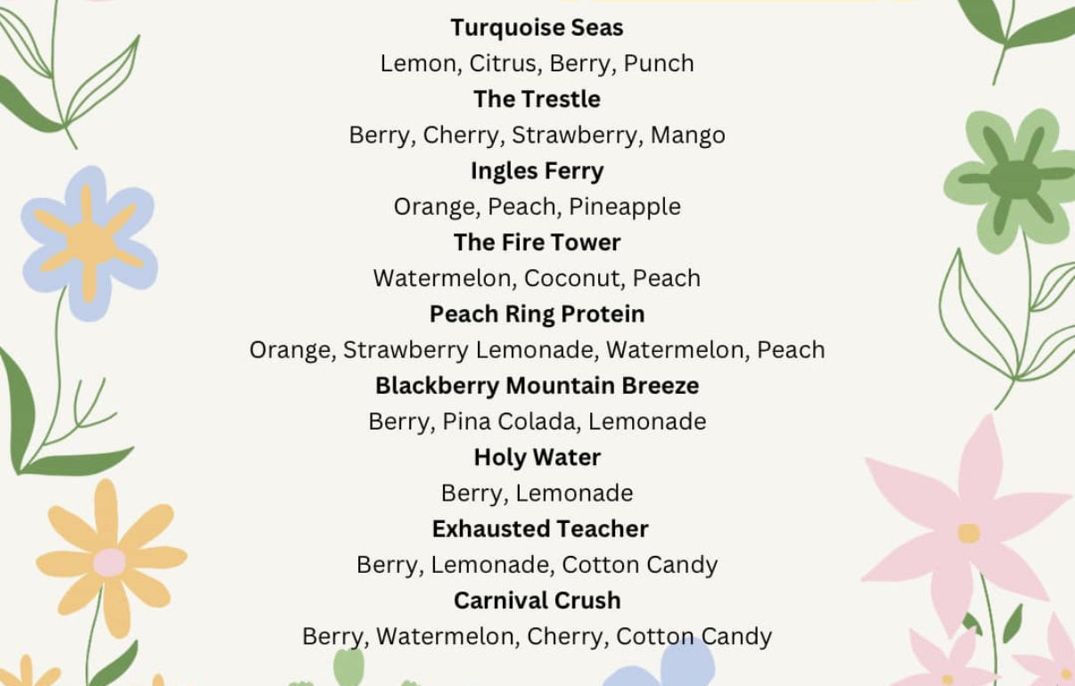 Creekside Menu Single Serve Packs Loaded Water Bomb