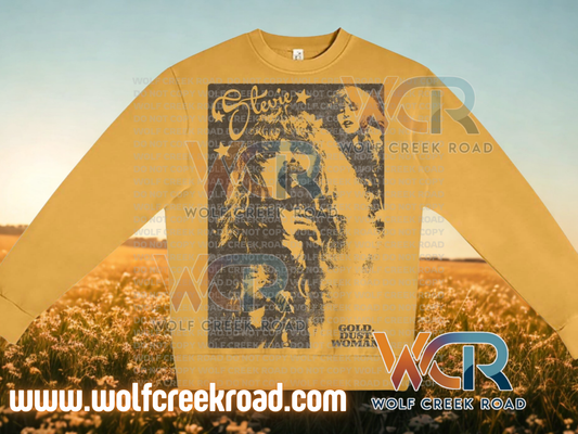 Vintage Style Gold Dust Woman Stevie Comfort Colors T-Shirt or Crewneck Sweatshirt