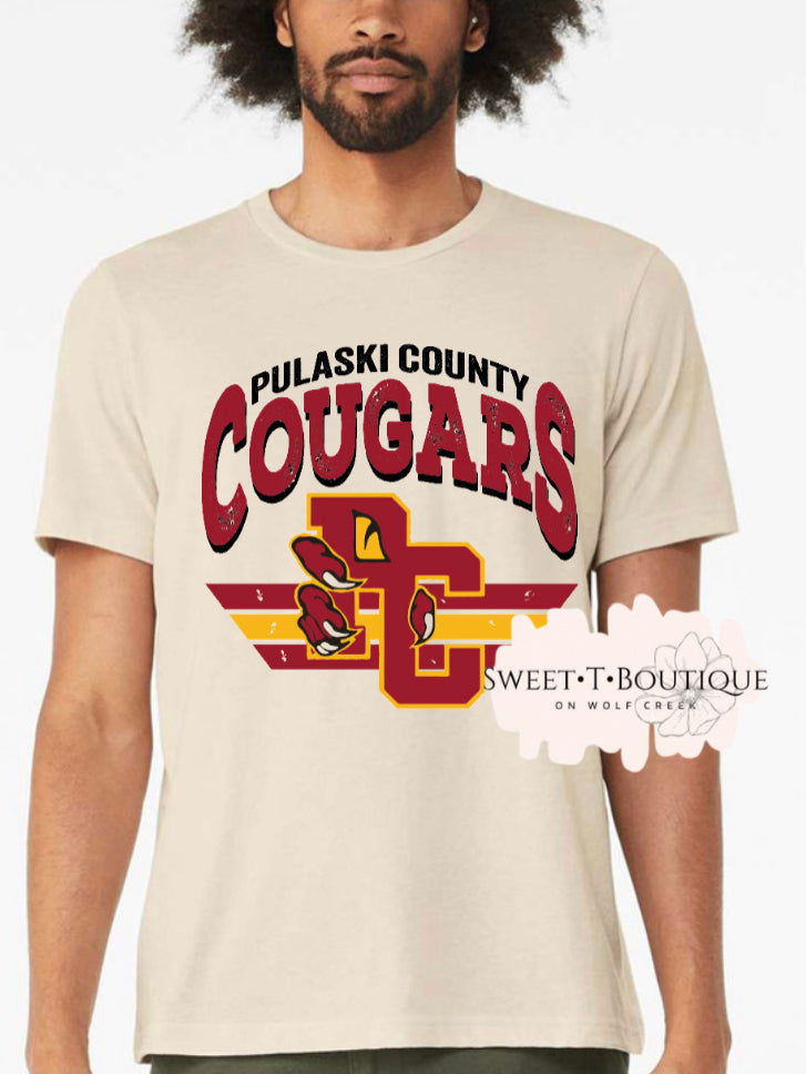 Vintage Pulaski County Cougars Sweet T