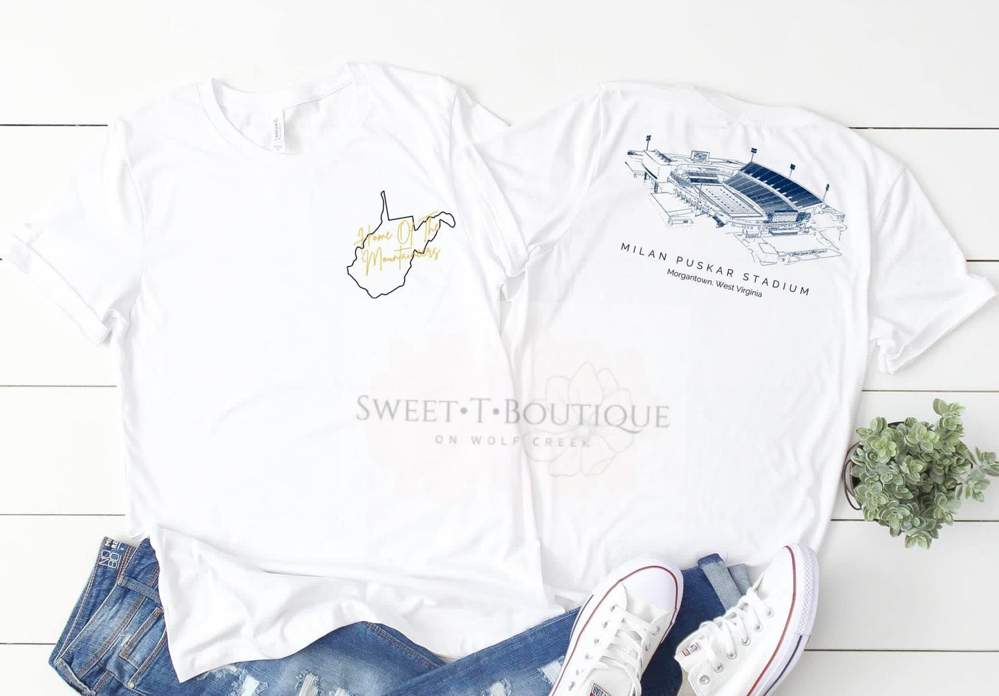 Home Of The Mountai… - Mil..Pusk… Stadium Short Sleeve Tee