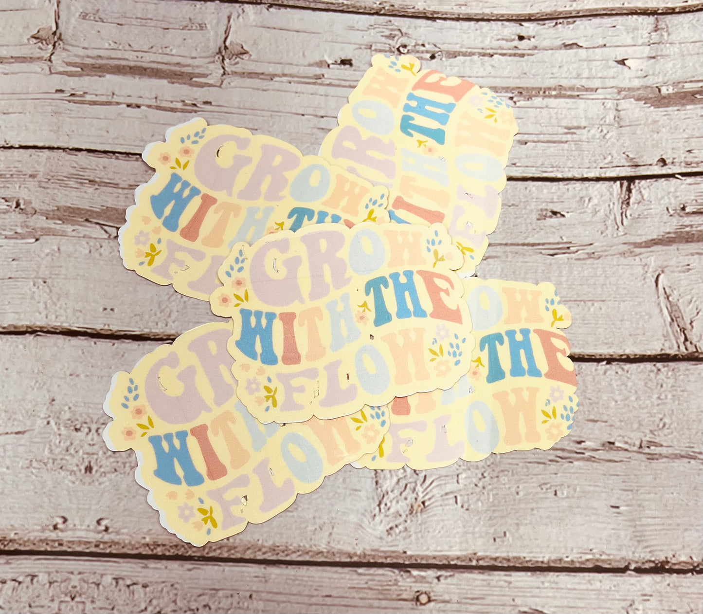 Grow With The Flow Waterproof Sticker