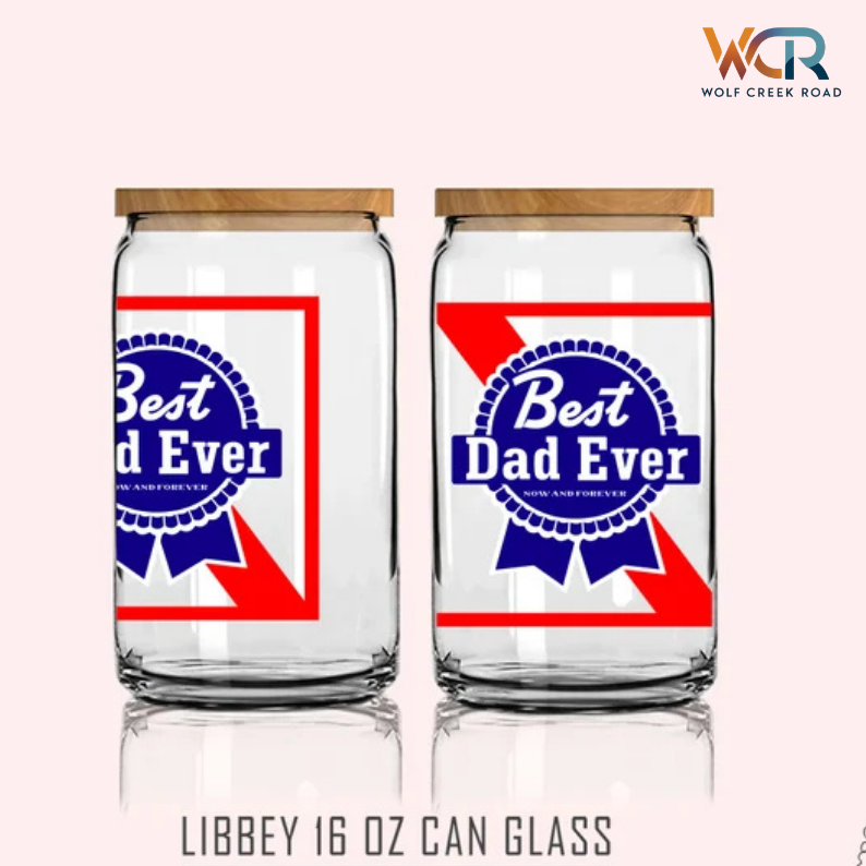 16 Oz Dad Beer Can Glass Father's Day Gift