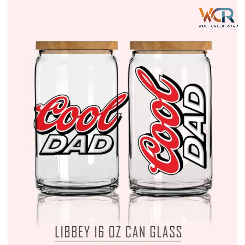 16 Oz Dad Beer Can Glass Father's Day Gift