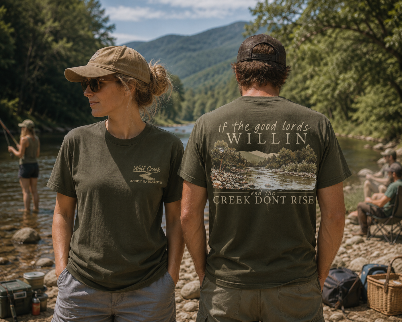 Wolf Creek | If the Good Lord's Willin' & the Creek Don't Rise Graphic T-Shirt