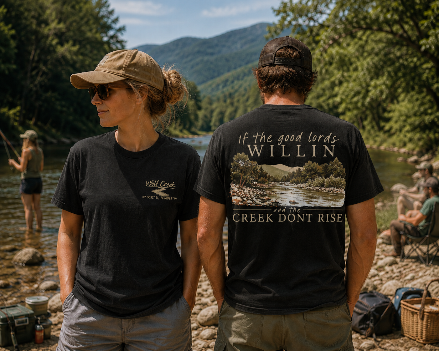 Wolf Creek | If the Good Lord's Willin' & the Creek Don't Rise Graphic T-Shirt