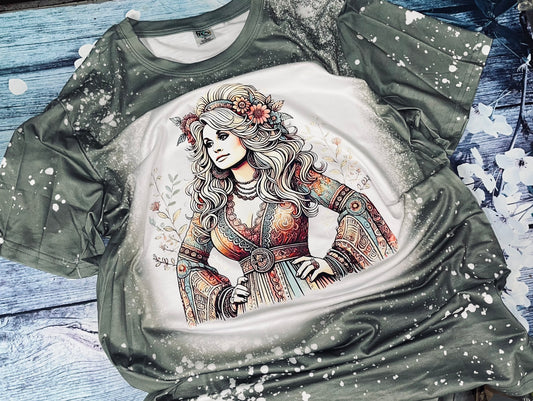 Hippie Dolly Short Sleeve Bleach Tshirt