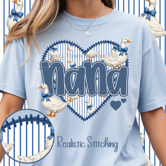 Vintage Goose Mama, Mimi, Custom Name Shirt