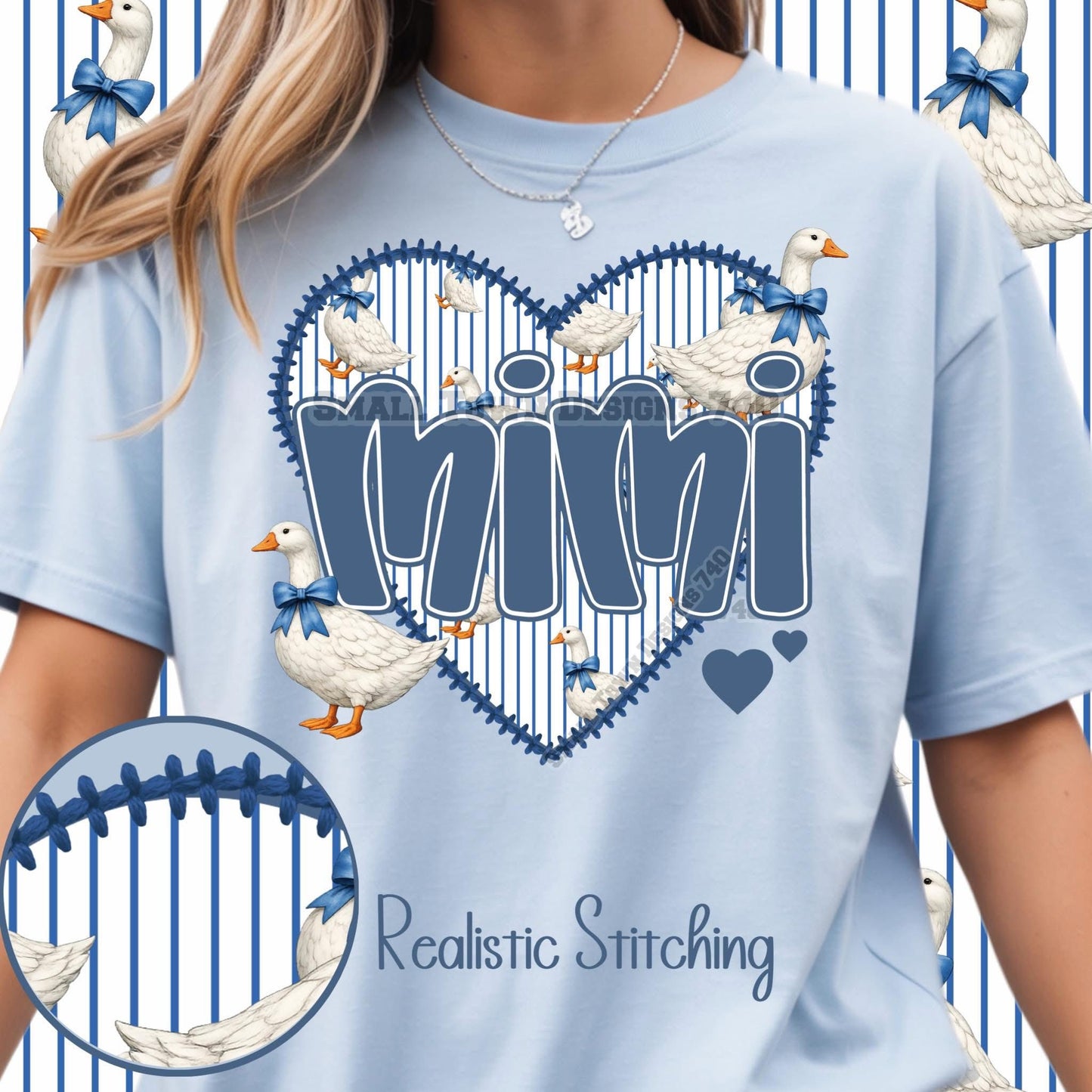 Vintage Goose Mama, Mimi, Custom Name Shirt