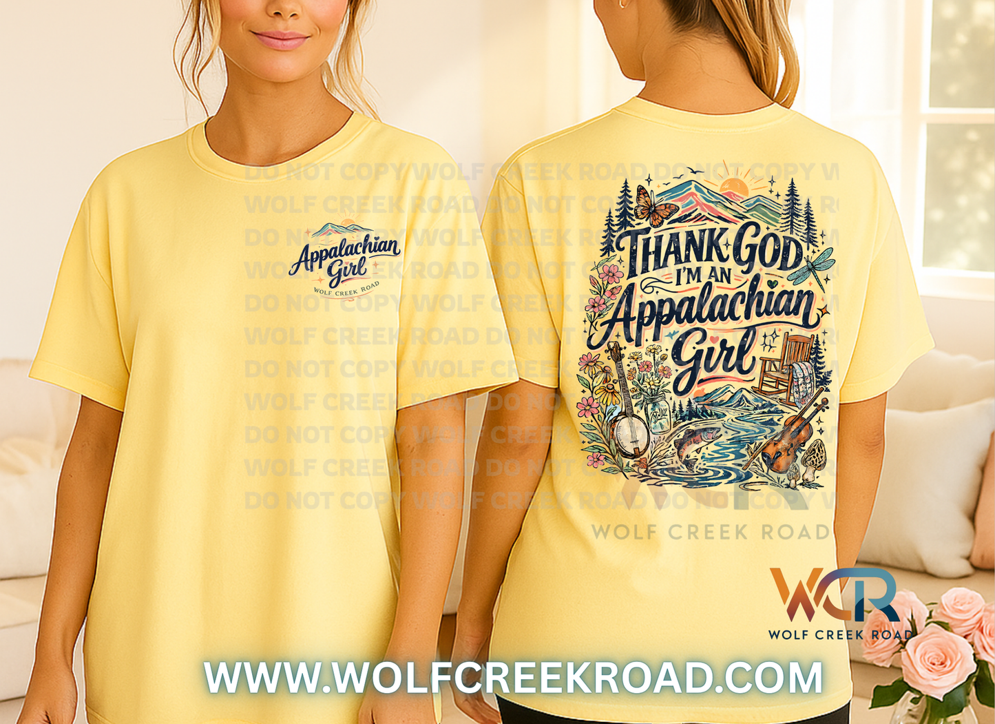 Thank God I'm An Appalachian Girl Comfort Colors Short Sleeve Tee