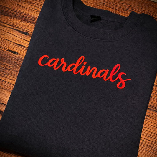 3D Puff Embroidered Cardinals Shirt