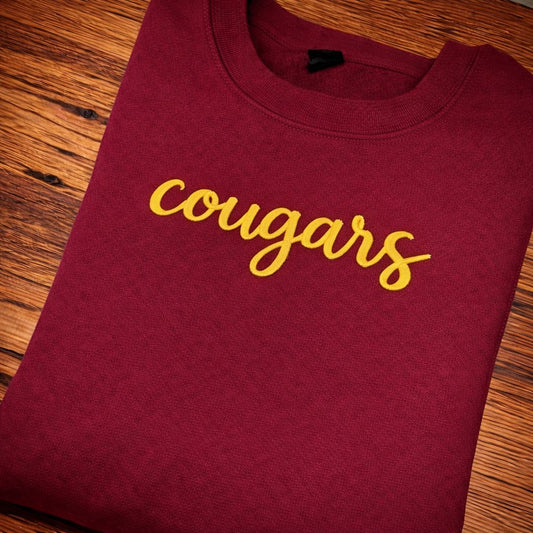 3D Puff Cougars Embroidered Shirt