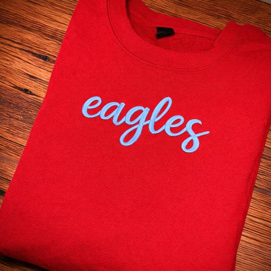 3D Puff Embroidered Eagles Shirt