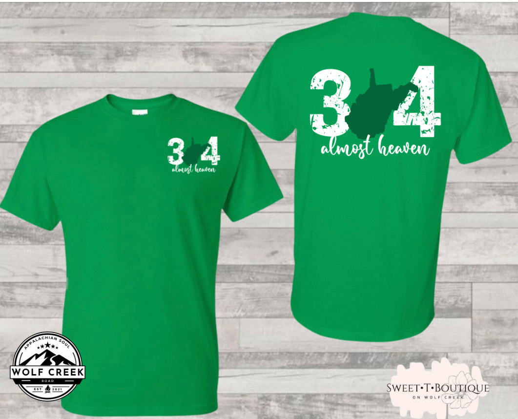 304 West Virginia Almost Heaven Sweet Tee