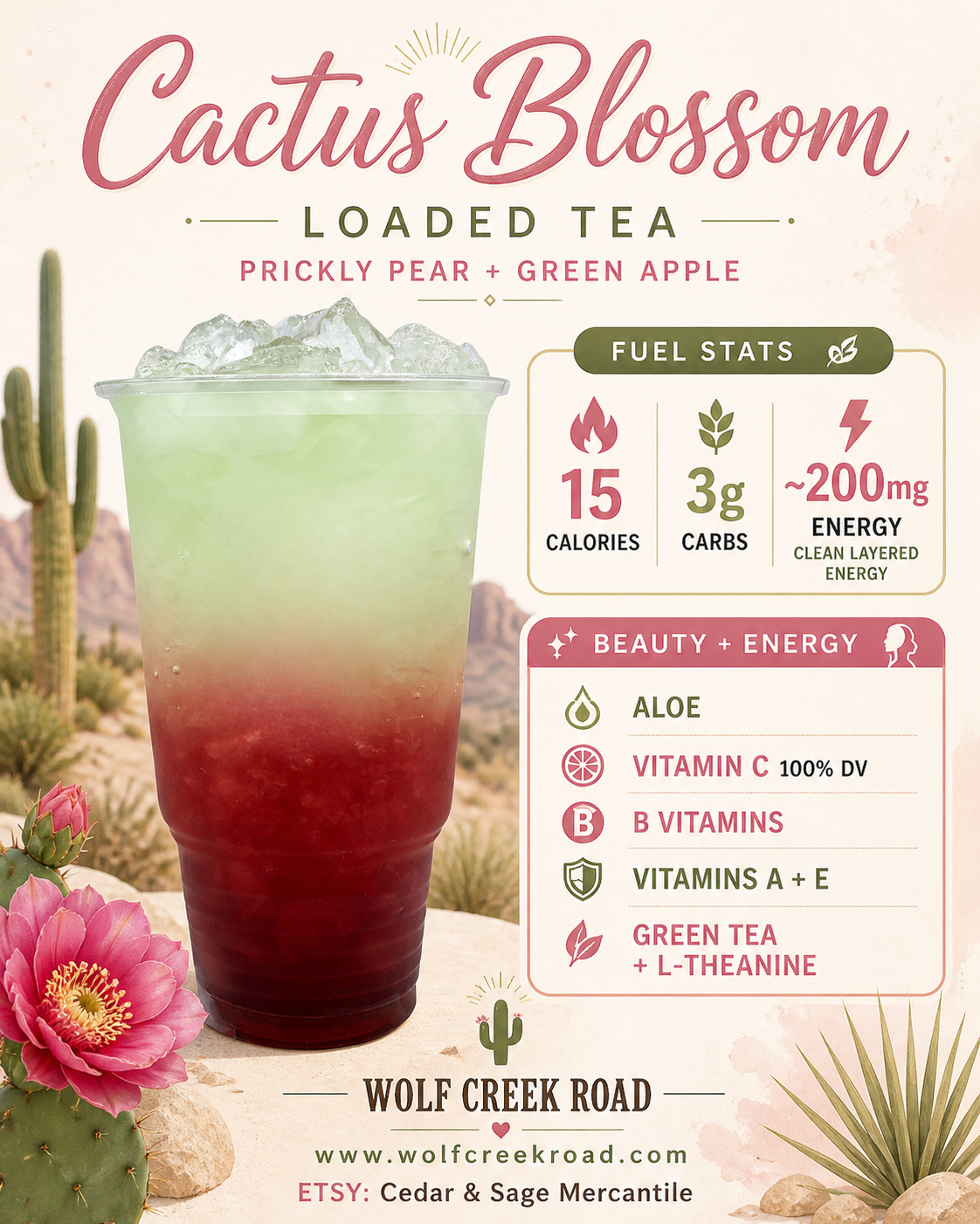 2026 Spring Loaded Tea Bomb Menu