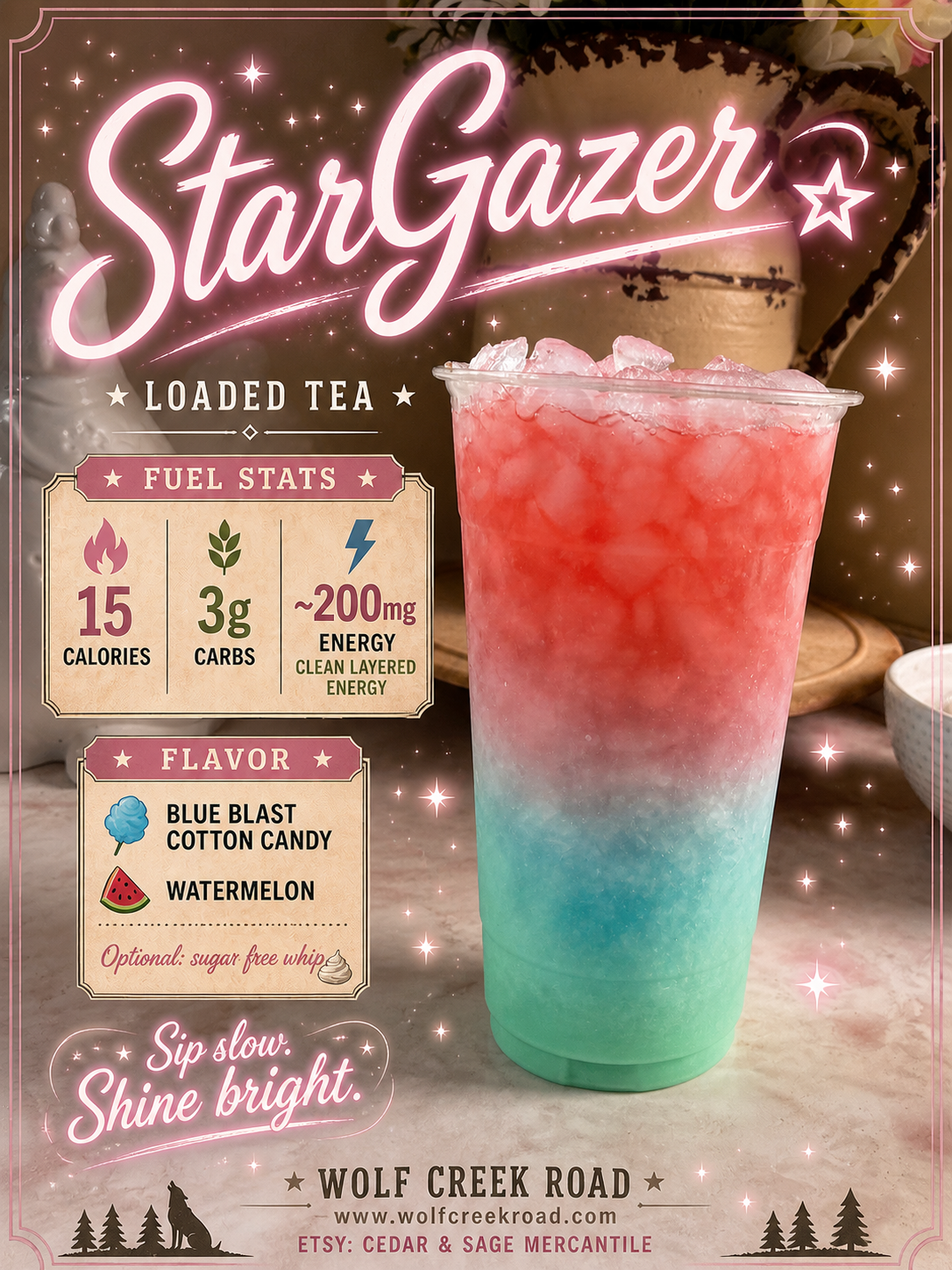 2026 Spring Loaded Tea Bomb Menu