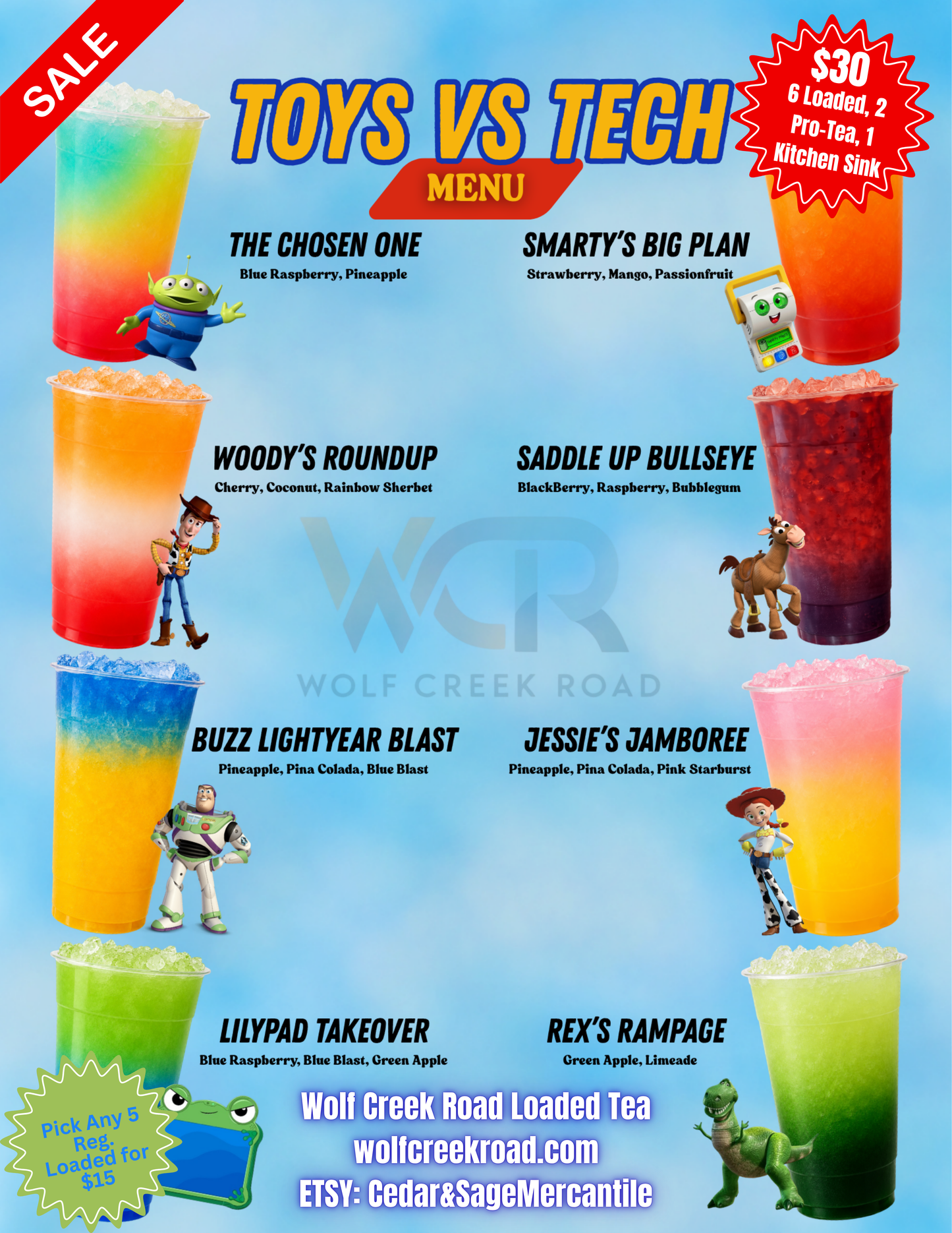 Toy Story Vs Tech Loaded Tea Meni