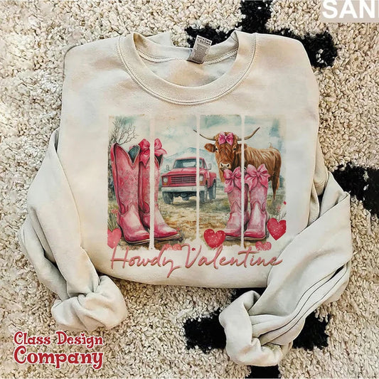 Howdy Valentine Short Sleeve T-Shirt