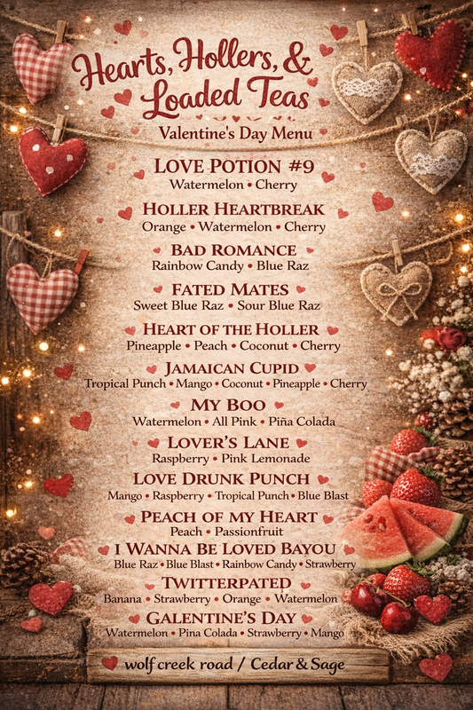 Hearts, Hollers, & Loaded Teas: A Valentine’s Day Menu