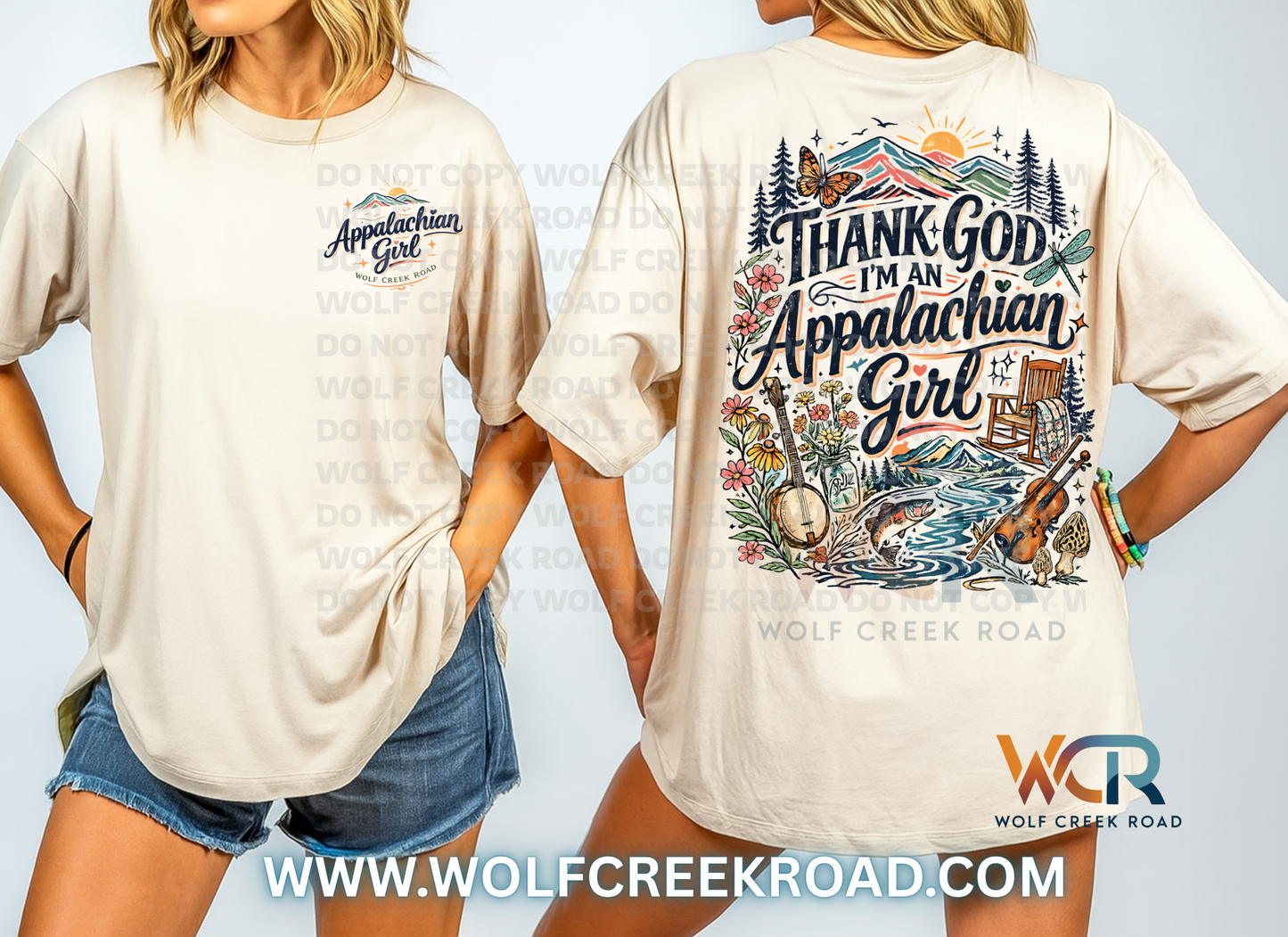 Thank God I'm An Appalachian Girl Comfort Colors Short Sleeve Tee