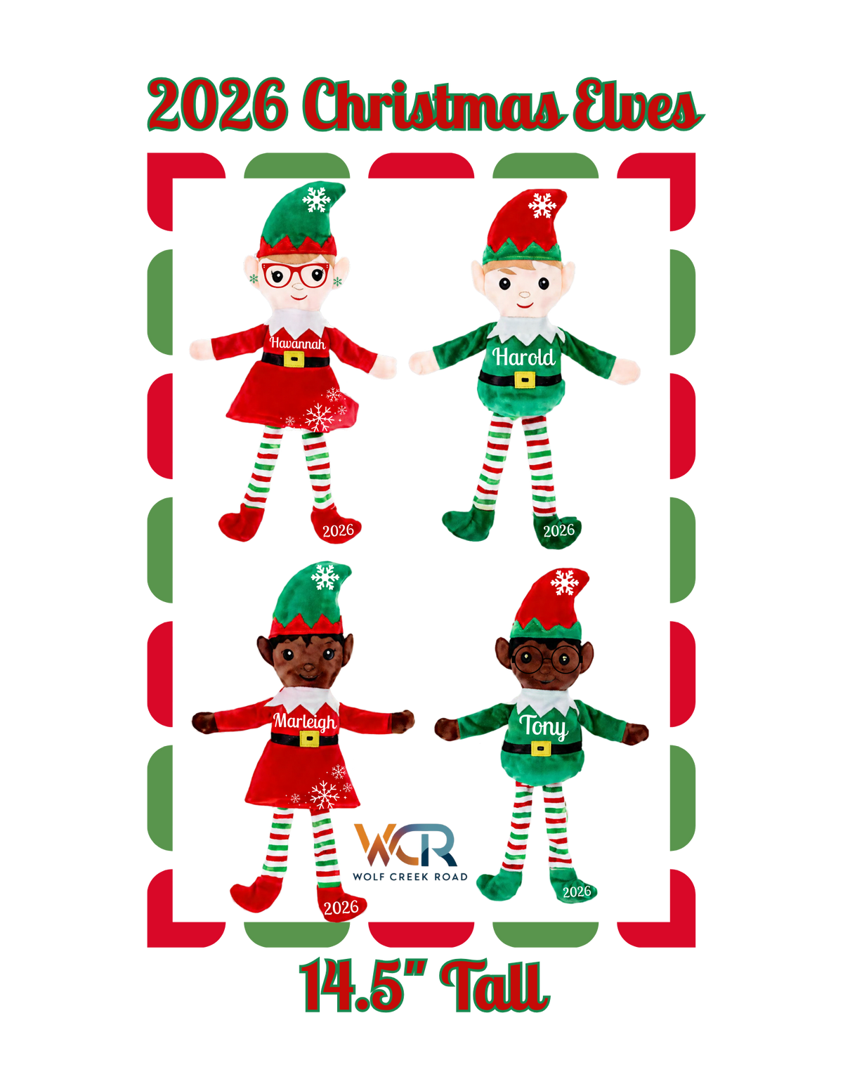 2026 Custom Christmas Elves With Accessory Choice