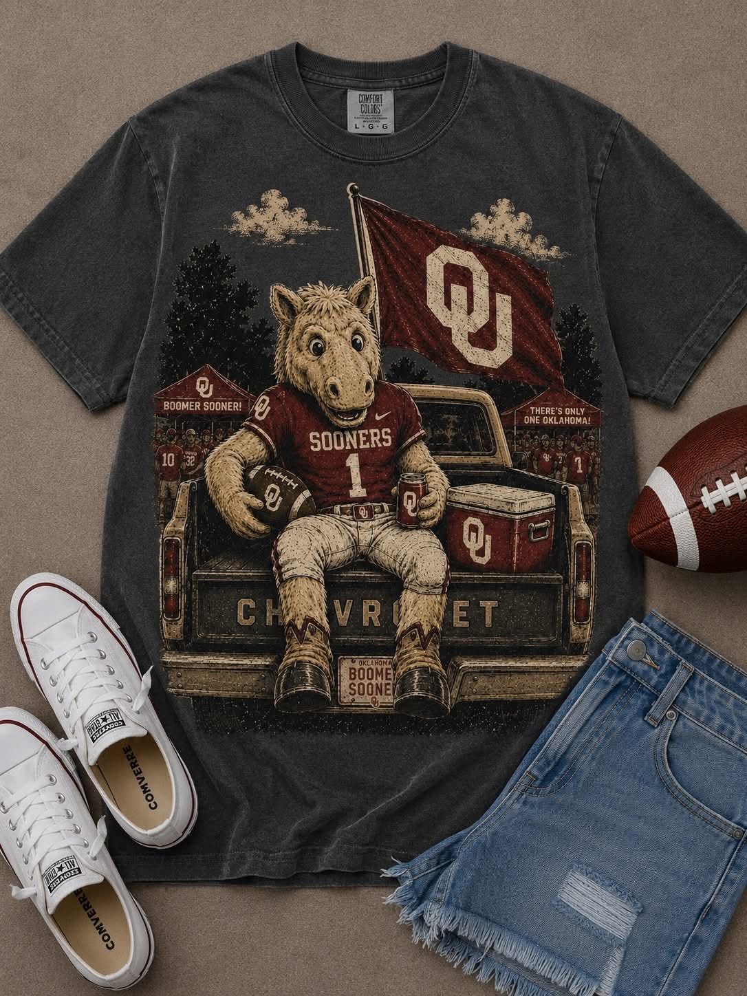 Mascot Game Day Tailgate Comfort Color T-Shirt