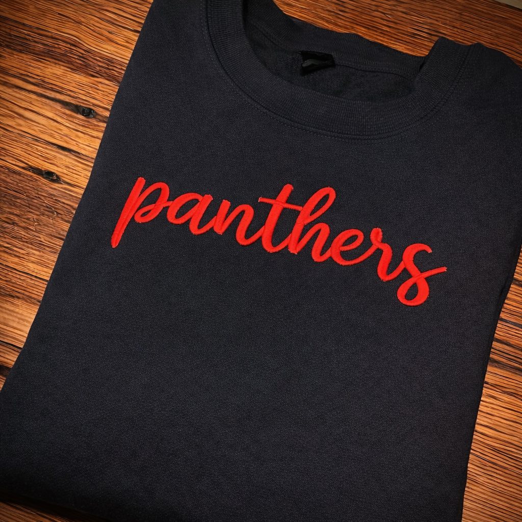 3D Puff Embroidered Panthers Shirt