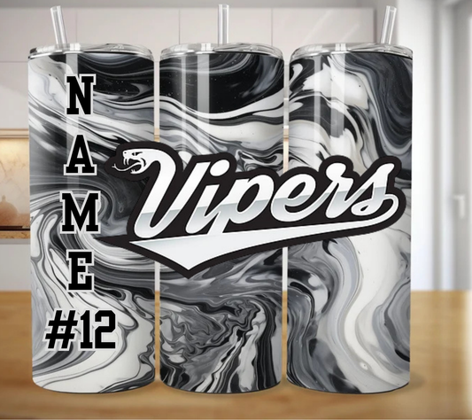 Vipers Smoke Effect Tumbler/Water Bottle
