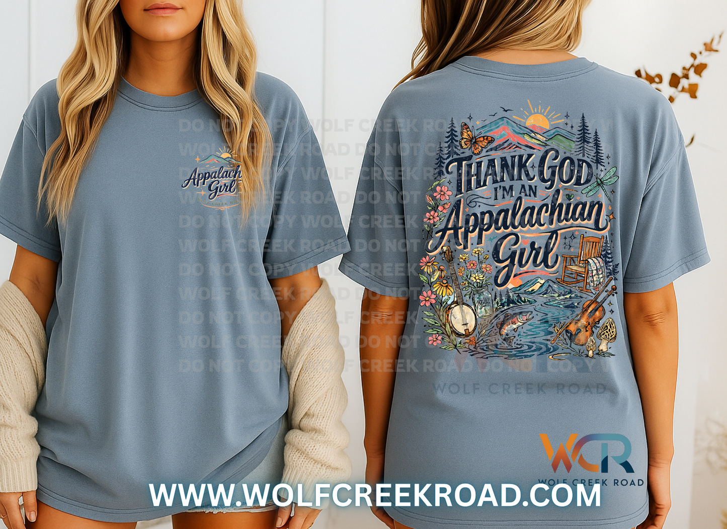Thank God I'm An Appalachian Girl Comfort Colors Short Sleeve Tee