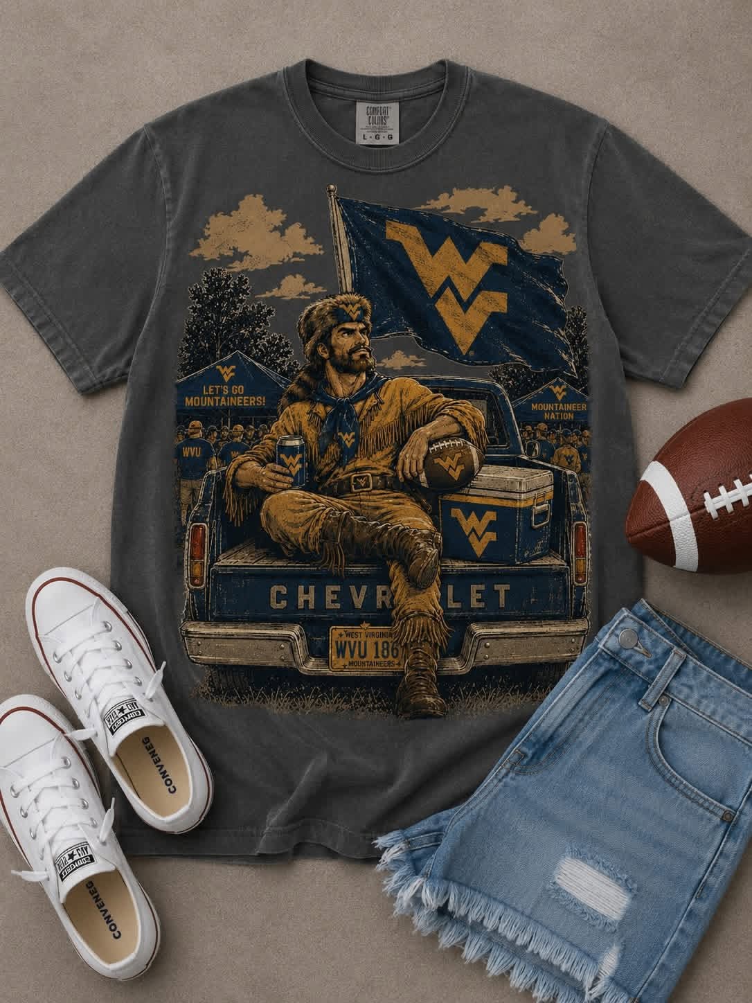 West Virginia Tailgate Comfort Colors Short Sleeve