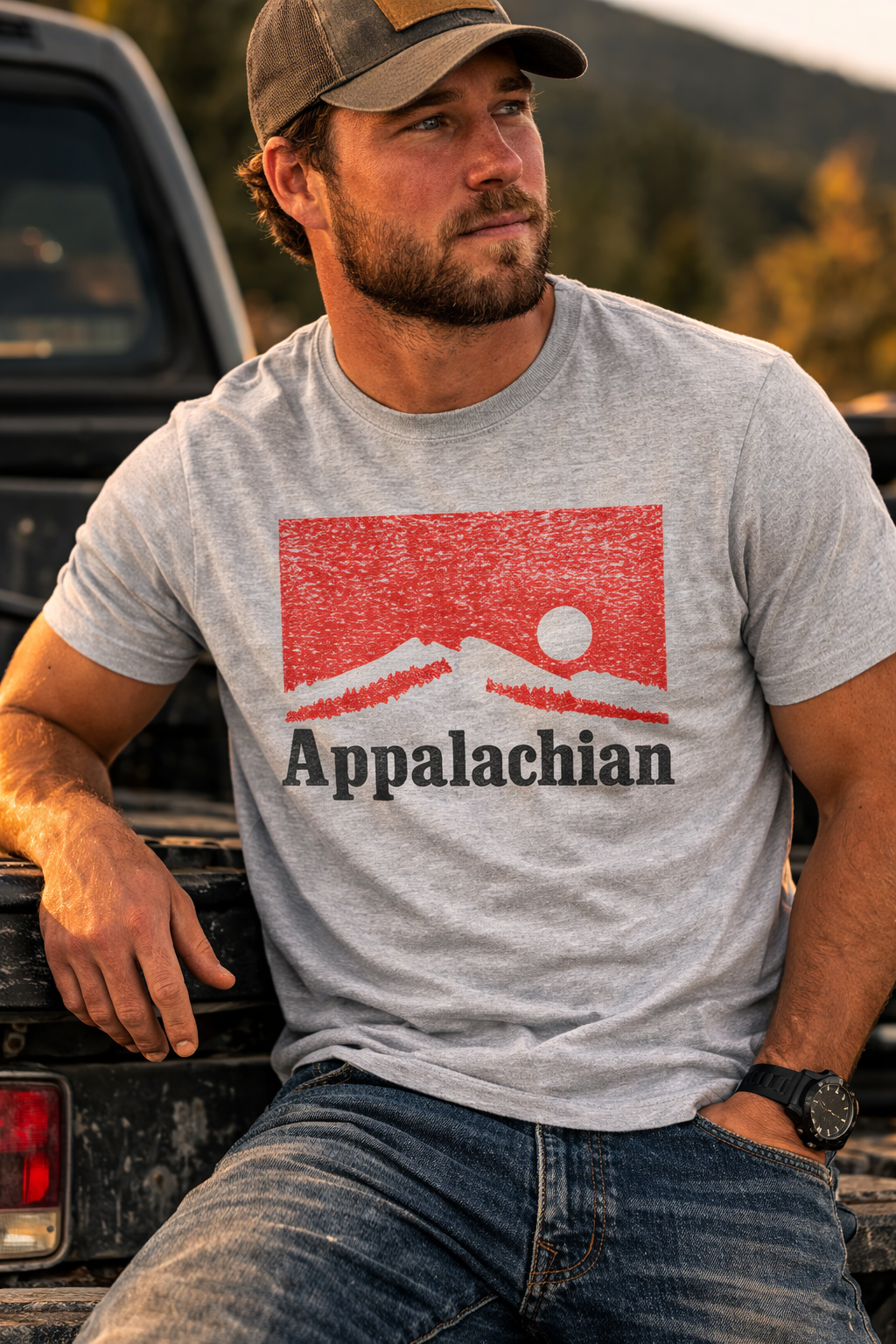 Vintage Appalachian Mountain Short Sleeve Tee