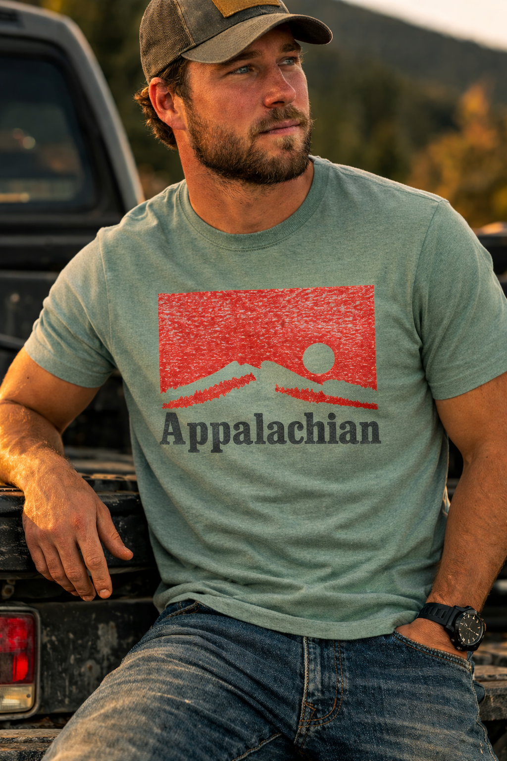 Vintage Appalachian Mountain Short Sleeve Tee