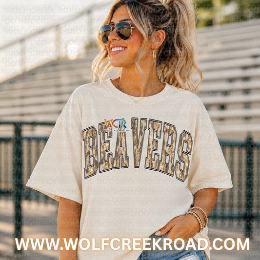 Woodland Camo Spirit Team LONG SLEEVE Shirt