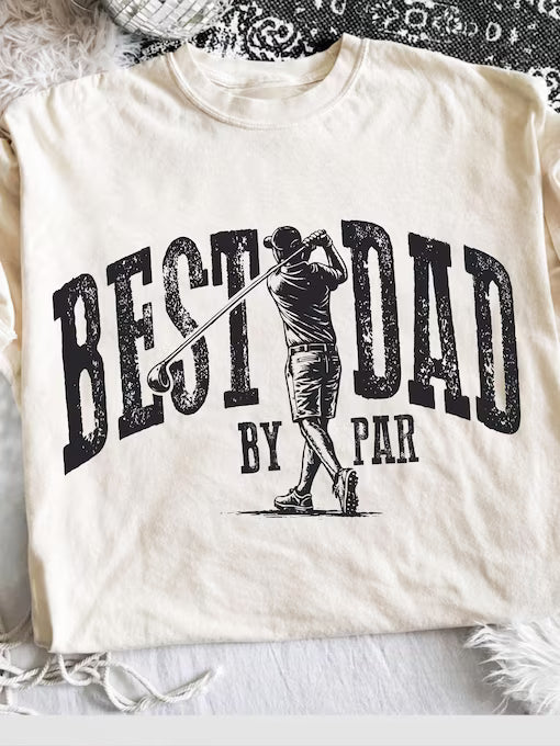 Best Dad By Par Short Sleeve T-Shirt