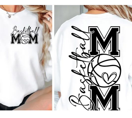 Basketball Mom Script Short Sleeve T-Shirt