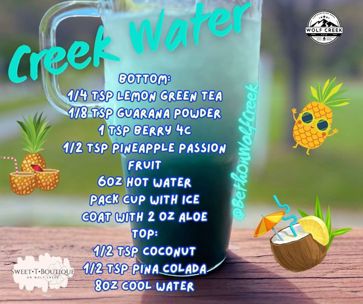 Creekside Regular Menu Single Serve Packs Loaded Tea Bomb