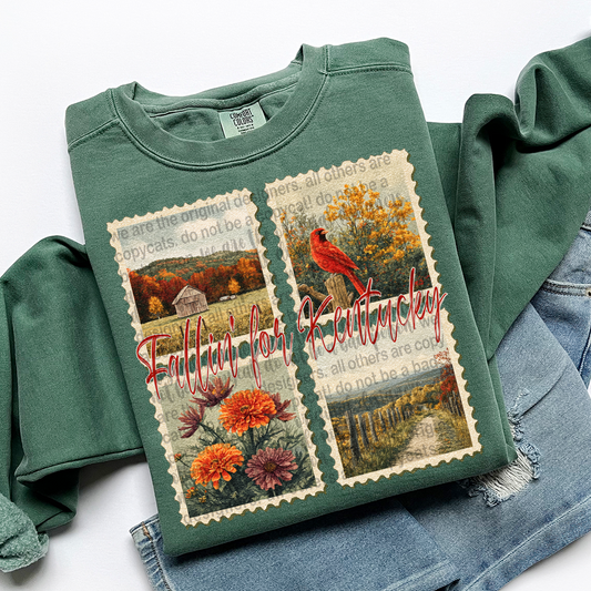 Fallin' For KENTUCKY Vintage State Stamp Comfort Colors Shirt