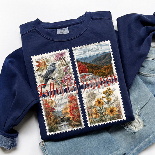 Fallin' For TENNESSEE Vintage State Stamp Comfort Colors Shirt