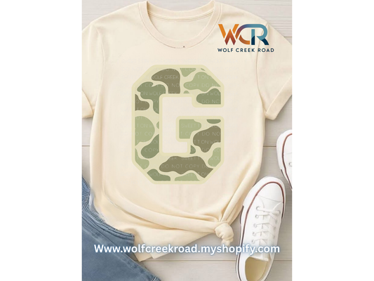 Giles Camo "G" COMFORT COLORS OR SOFTSTYLE Short Sleeve