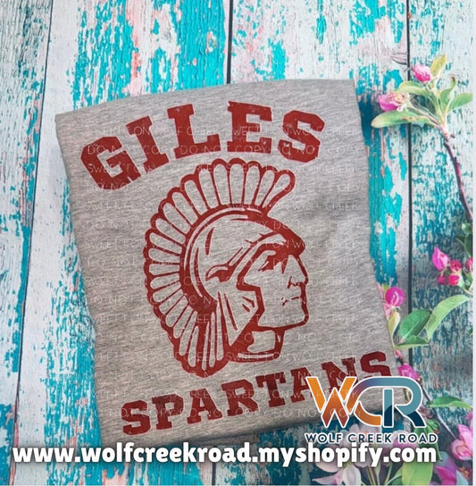 Giles Spartan Throwback COMFORT COLORS OR SOFTSTYLE Short Sleeve