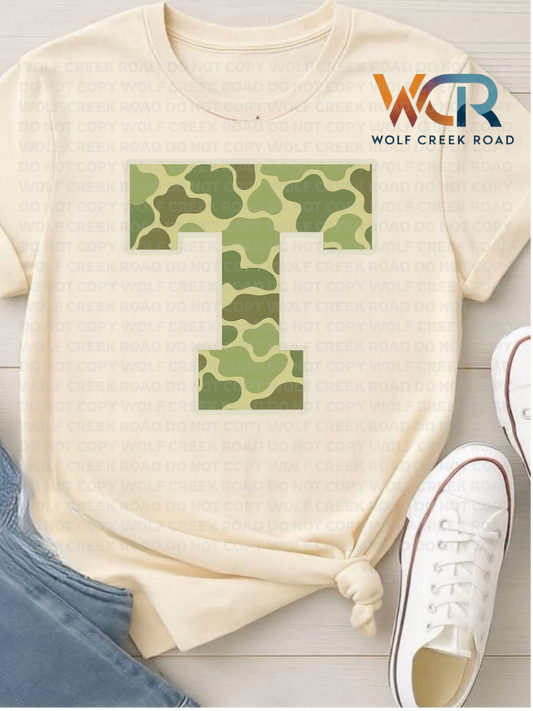 Green Camo Power T COMFORT COLORS OR SOFTSTYLE Short Sleeve