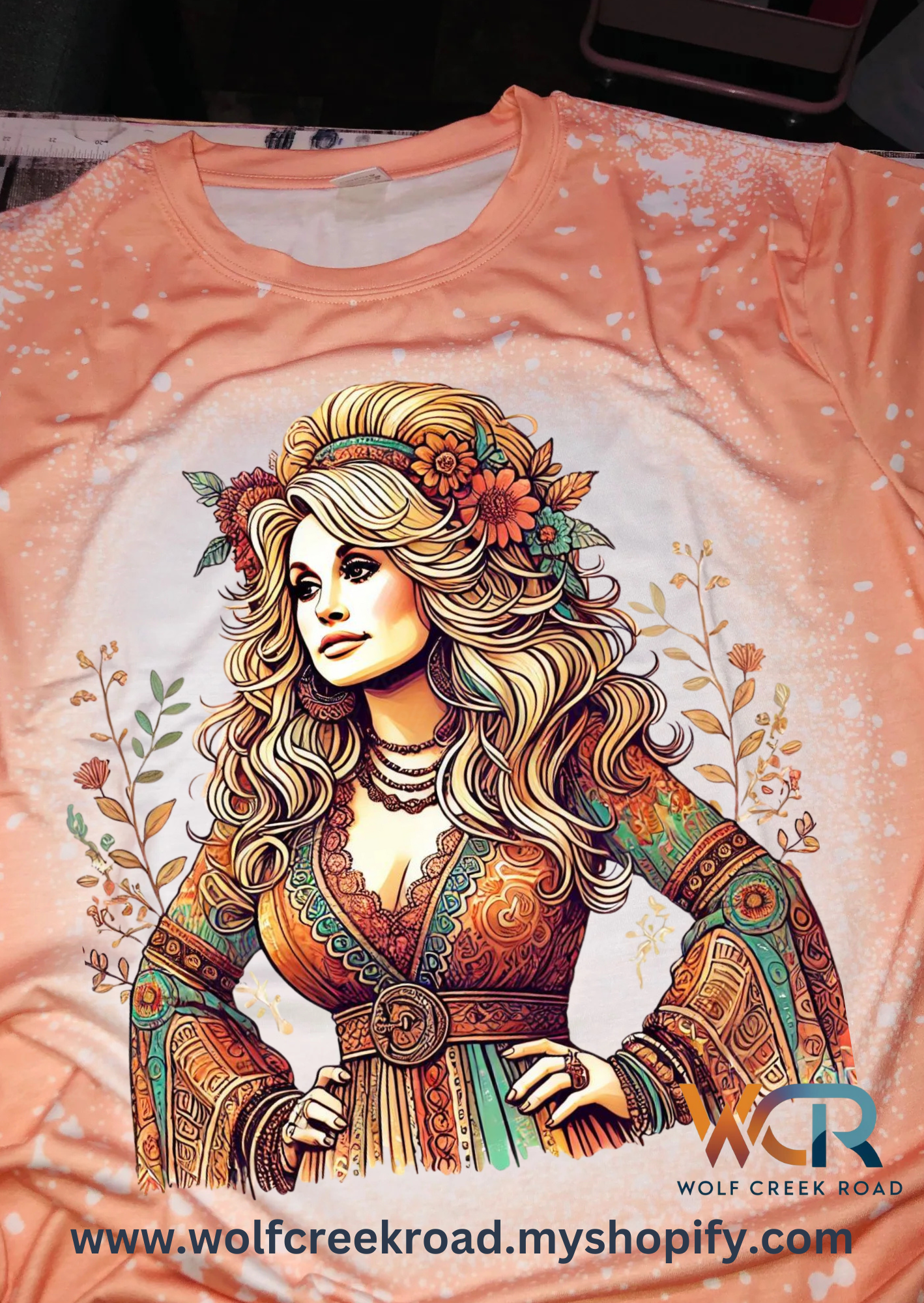 Hippie Dolly Short Sleeve Bleach Tshirt