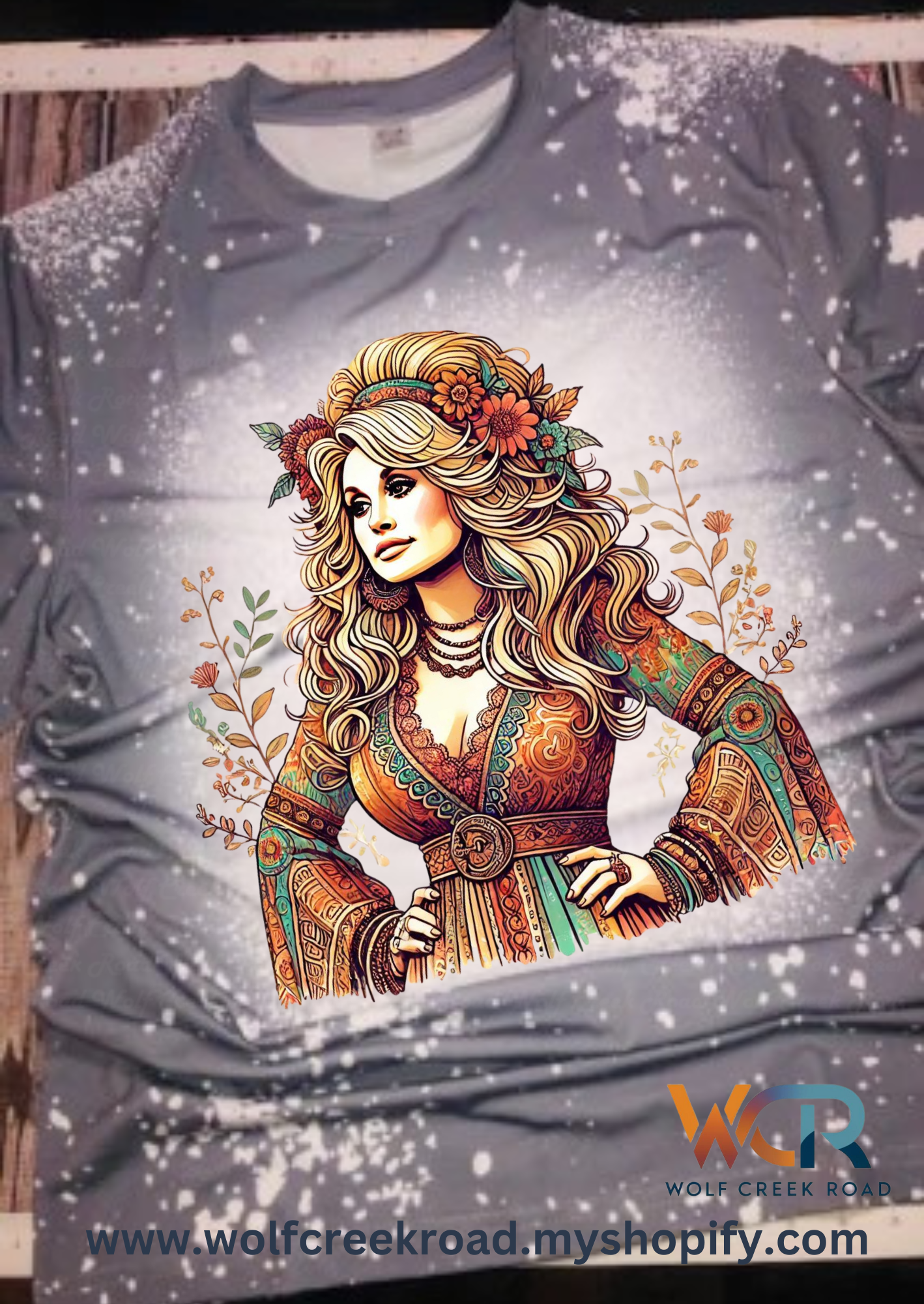 Hippie Dolly Short Sleeve Bleach Tshirt