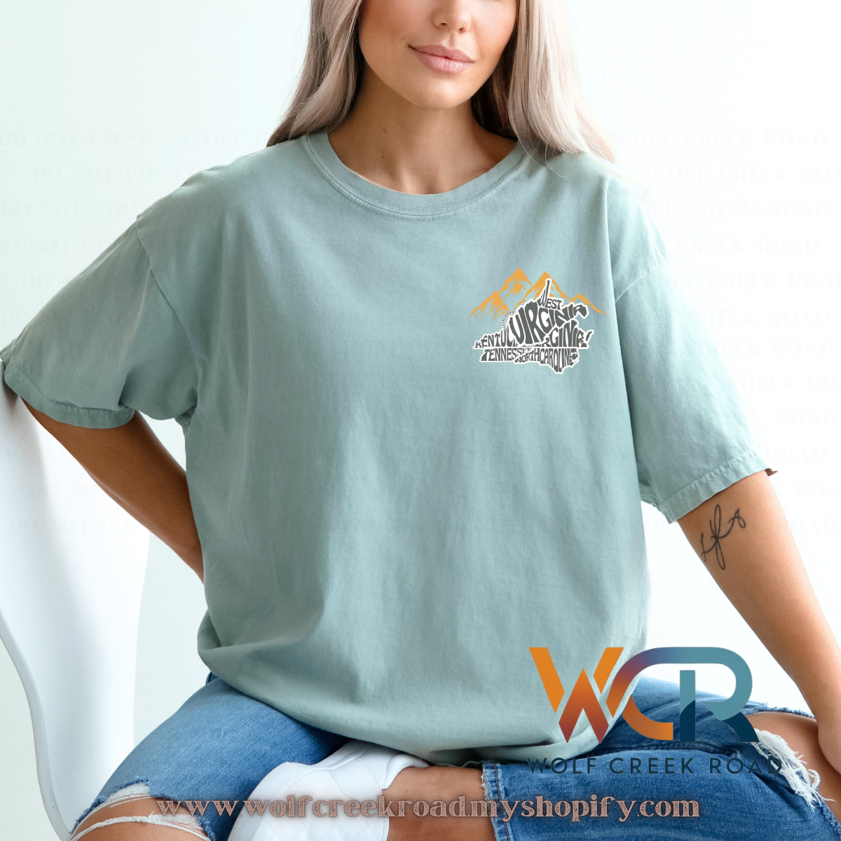 Holler Tough, River Rough, Mountain Made, Appalachian Raised Comfort Colors Short Sleeve Tee