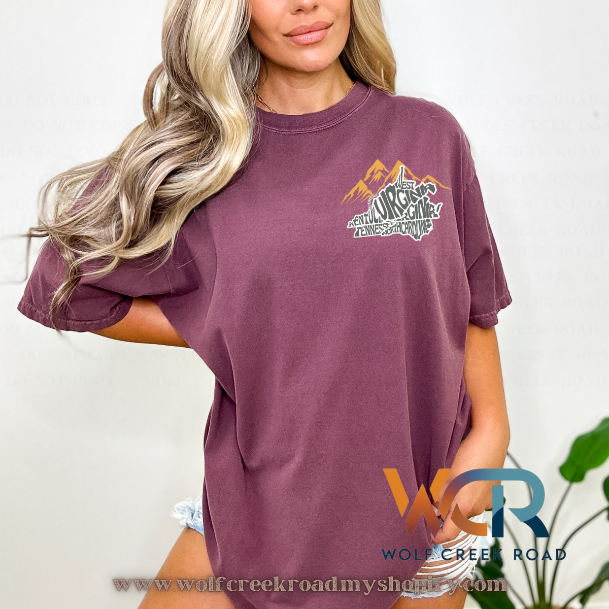 Holler Tough, River Rough, Mountain Made, Appalachian Raised Comfort Colors Short Sleeve Tee