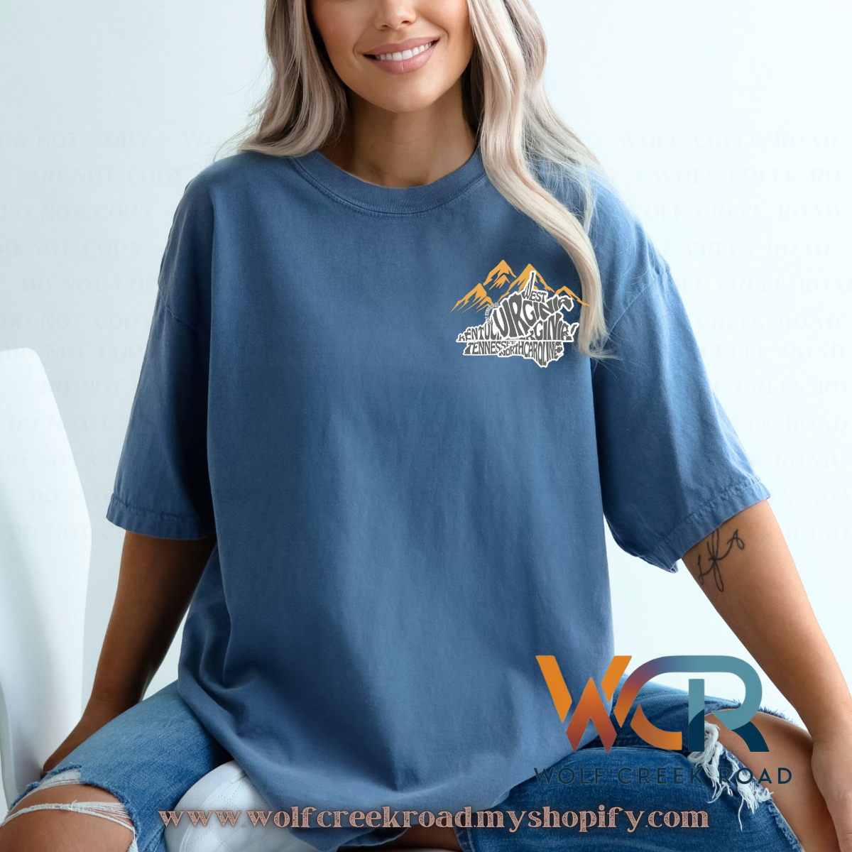 Holler Tough, River Rough, Mountain Made, Appalachian Raised Comfort Colors Short Sleeve Tee