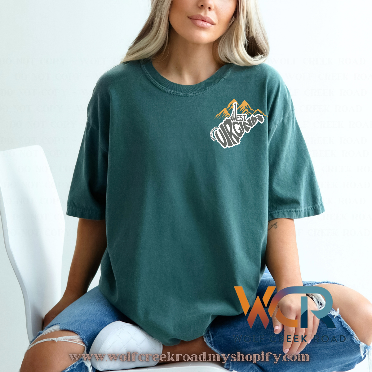 Holler Tough, River Rough, Mountain Made, Appalachian Raised Comfort Colors Short Sleeve Tee