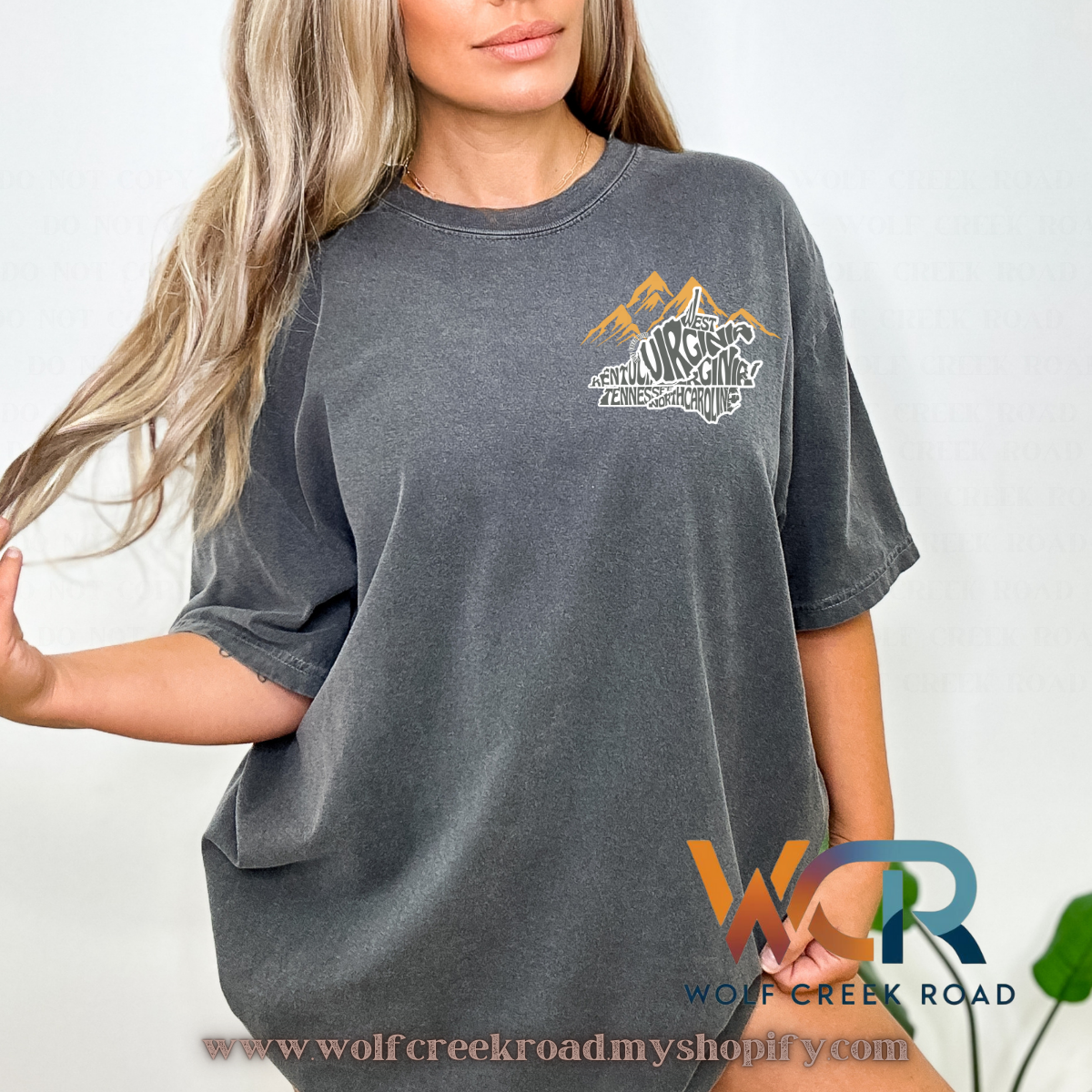 Holler Tough, River Rough, Mountain Made, Appalachian Raised Comfort Colors Short Sleeve Tee