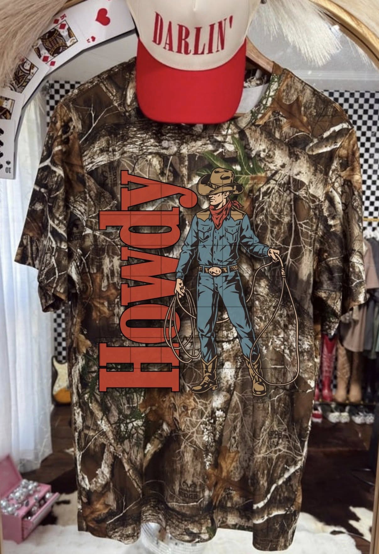 Vintage Cowboy Howdy Graphic Shirt