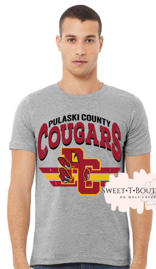 Vintage Pulaski County Cougars Sweet T